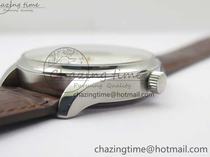 MIROTIME 0408 Original Portuguese IW358304 ZF 1:1 Best Edition SS White Dial RG Markers on Leather Strap A 7077
